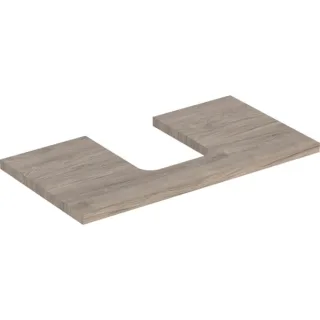 Geberit ONE Waschtisch-Platte, Ausschnitt mittig, für Aufsatzwaschtisch Schalenform 505273006