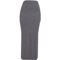 URBAN CLASSICS Sommerrock Urban Classics Ladies Rib High Slit Skirt (1-tlg)