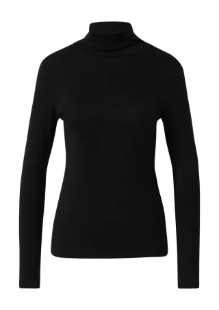 s.Oliver Red Label - Weicher Rollkragenpullover im Slim Fit schwarz - Gr. - 44