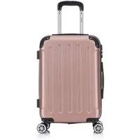 Flexot Hartschalen-Trolley F-2045 Kofferset, 360° Rollen, robuster Reisekoffer, Bordcase, 4 Rollen, Robuster und moderner Koffer mit vier 360° Rollen und Zahlenschloss