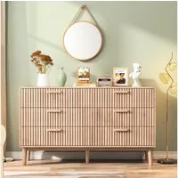 LuxusKollektion Kommode Kommode Schubladenschrank 6 Schubladen 100cm Kommoden mit 6 Schubladen