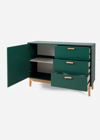 bonprix Dielen Sideboard, petrol, Gr.80x114 cm, Dielen-Sideboard in modernem Design