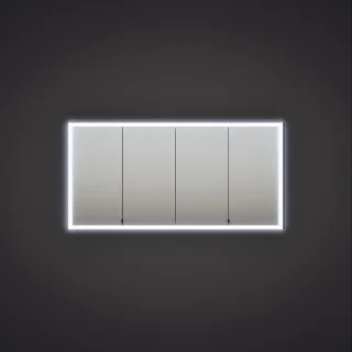 Burgbad Spiegelschrank RL20, 800x1610x171 mit Lichtrahmen für Wandeinbau, SPVL160F6947G0291 SPVL160F6947G0291