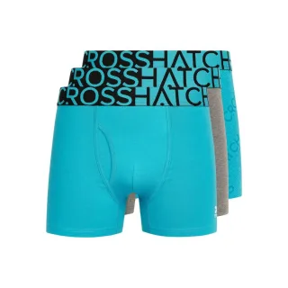 Crosshatch - "Typan" Boxershorts für Herren (3er-Pack) (Petrol)