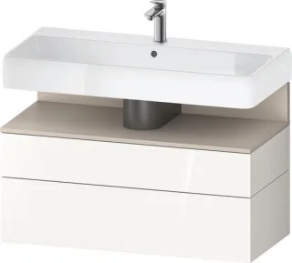 Duravit Qatego Waschtischunterbau wandhängend Weiß Hochglanz 990x470x590 mm - QA4395091220000 QA4395091220000