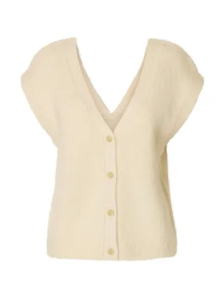 selected women - SLFGABELLA KNIT VEST birch - Gr. - L