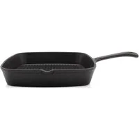 Krüger Steakpfanne Einsenguss Grill-/ Steakpfanne TOLEDO, 28 x 28cm, Gusseisen (1-tlg), für Induktions-Kochfelder geeignet