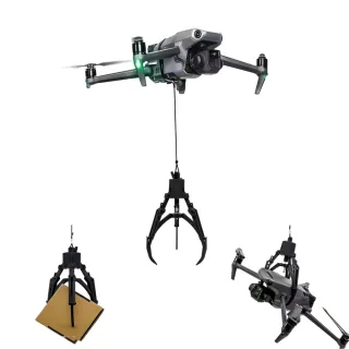 00A1 Universal Remote Control Drone Mechanical Gripper Airdropper Clip UAV Mechanical Claw for DJI Air2 Mini2 Mavic Pro