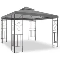 habeig Pavillon WASSERDICHTER Pavillion Romantika 3x3m Metall inkl. Dach wasserfest, (inkl. Dach und Gestell), 100% wasserdicht