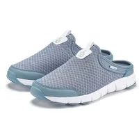 LASCANA Slip-On-Sneaker, Sneaker Halbschuh, Freizeitschuh, Sabot, Clogs aus leichtem Mesh-Material