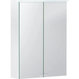 Geberit Option Basic Spiegelschrank m. Beleuchtung, zwei Türen, 50x67,5x14cm, 500257001 500257001