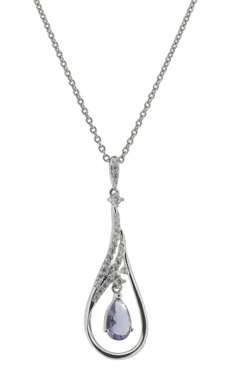 Orphelia 'Ebbi' Damenkette mit Anhänger aus 925er Sterlingsilber – Silber ZH-7037