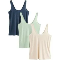 Next Trägertop Gerippte Trägertops, 3er-Pack (3-tlg)