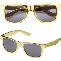 Widmann S.r.l. Kostüm Partybrille mit getönten Gläsern, Gold Metallic