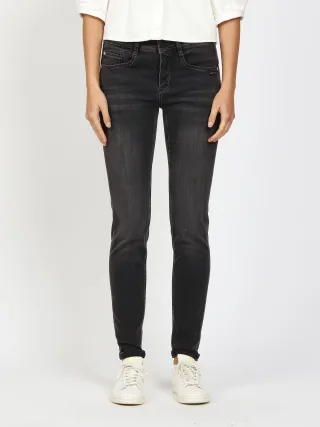 GANG Damen Jeans 94AMELIE - relaxed fit Jeans winter grey wash