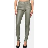 Elara Lederimitathose Kunstleder Hose