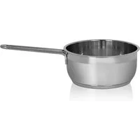 Krüger Kasserolle Edelstahl Stieltopf Manhattan, 16 cm, Edelstahl (1-tlg), für Induktions-Kochfelder geeignet