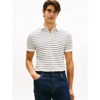 Tommy Hilfiger Poloshirt 1985 SLIM POLO Markenstickerei, aus Baumwoll-Piqué