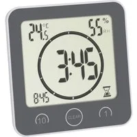 TFA Dostmann Eieruhr TFA Dostmann Bad- /Küchenuhr mit Timer Timer Grau digital