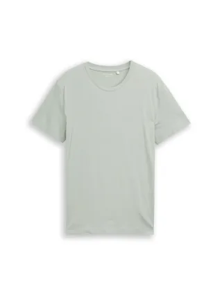 Tom Tailor - Basic Fitted T-Shirt soft greyish green - Gr. - XXL