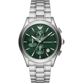 Emporio Armani Paolo Silber Herren Armbanduhr AR11529