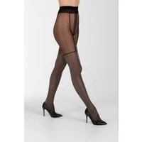 Camano Overknee-Strumpfhose fine fashion 40 DEN (2er Pack) Glam-Look, Glitzer-Details, elegant