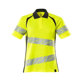 MASCOT Damen Polo-Shirt ACCELERATE SAFE Hi-vis Gelb / Schwarzblau XS - 19093-771-17010-XS