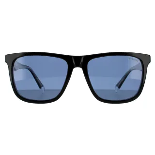 Polaroid Square Unisex Schwarz Blau Polarisierte Sonnenbrille