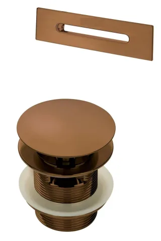 Neuesbad Serie 600 Ablaufgarnitur Set, bronze gebürstet, für Serie 600 Badewannen NB1DEKYY_C10B1