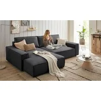 OTTO home Ecksofa NEU: SHERWOOD XXL 284, Big-Sofa L-Form, tiefe Sitzfläche 95 cm, Cord, Recamiere rechts/links, als Schlafsofa stellbar, Cord u. Leinenoptik