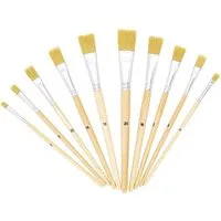 TSI Schreibwaren Malpinsel TSI Pinselset 10er 2 4 6 8 10 12 14 16 18 20