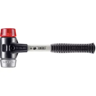 HALDER SIMPLEX - Schonhammer mit verstärktem Tempergussgehäuse und Fiberglasstiel, Plastik - 3769.050