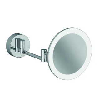 Kludi VELA R LED-Kosmetikspiegel 5899505W Vergrößerung 3-fach, Wandmontage, chrom