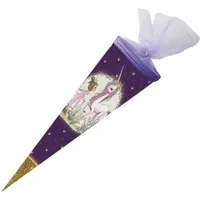 Nestler Schultüte Nestler Schultüte Einhorn Prinzessin rund 50cm
