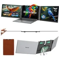 blackview 14" FHD Gaming Monitor DCM6, Dual-Screen, LCD, IPS, Portabler Monitor Portabler Monitor (1920x1080 px, Full HD, IPS, 180° Gaming Monitor, 13,3-17,3" - Windows/Mac/Android/Chrome)