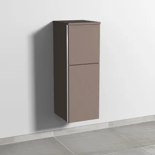 Sanipa 3way Mittelschrank mit 1 Tür und 1 Auszug, Taupe-Matt, BP1251T BP1251T