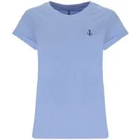 Leitfeuer T-Shirt 11223 Damen Kurzarm-Shirt Baumwolle Rundhals mit überschnittenen Schultern