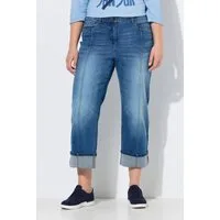 Ulla Popken Regular-fit-Jeans Jeans Mary Saumaufschlag weites gerades Bein