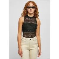 URBAN CLASSICS Body Ladies Crochet Jersey Turtleneck Body XS bis 5XL