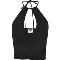 URBAN CLASSICS Muskelshirt Urban Classics Damen Ladies Short Wraped Neckholder Top (1-tlg)