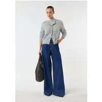 comma Weite Jeans Jeans-Hose Jeans mit Extra Wide Leg und Bundfalten