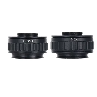 0.35X 0.5X C mount Lens Adapter Focus Adjustable Camera Installation C mount Adapter to New Type Trinocular Stereo micro
