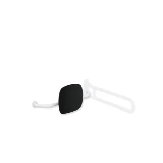 Hewi 801 Rückenstütze 801.51.9273L98 Wandabstand 230mm, rechts, Lehne tiefschwarz, signalweiß