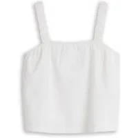 TOM TAILOR Blusentop Blusen & Shirts Cropped Top mit Lochstickerei
