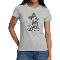 Spreadshirt T-Shirt Mickey & Minnie Zeichnung Frauen T-Shirt (1-tlg)