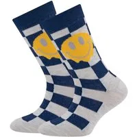 Ewers Socken Socken 2er Pack Karo/Smile