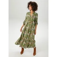 Aniston CASUAL Maxikleid mit farbenfrohen Paisley-Muster bedruckt