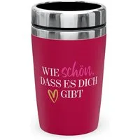 La Vida Thermobecher Thermobecher Isolierbecher Kaffeebecher To Go 240ml la vida Herz, Material: Edelstahl, Kunststoff