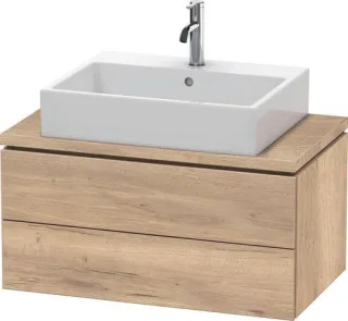 Duravit L-Cube Konsolen-Waschtischunterbau wandhängend compact 820x477x400 Front: Ei LC580705555