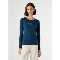 Pepe Jeans Langarmshirt NEW VIRGINA L/S mit Logo-Print
